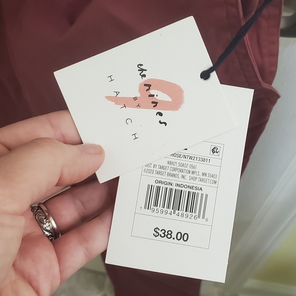 The Nines by Hatch pink maternity overalls - Picture 2 of 4